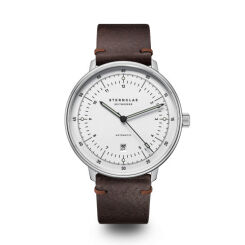 Zegarek Sternglas Hamburg Automatik silver 42mm