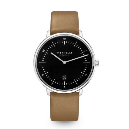 Zegarek Sternglas Naos XL black, 42 mm