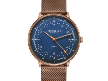 Zegarek Sternglas Hamburg Automatic dark blue, 42 