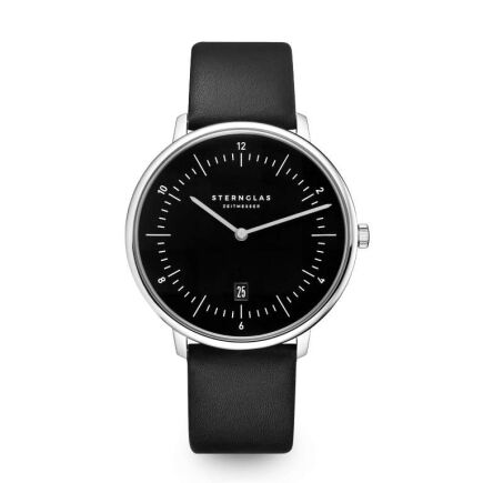 Zegarek Sternglas Naos XL black, 42 mm