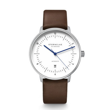 Zegarek Sternglas Naos XL Automatik white, 42mm
