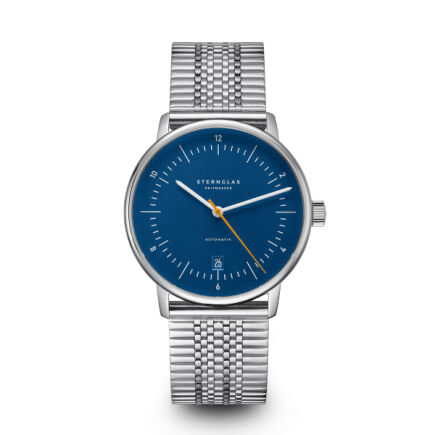 Zegarek Naos Automatik blue orange, 38 mm