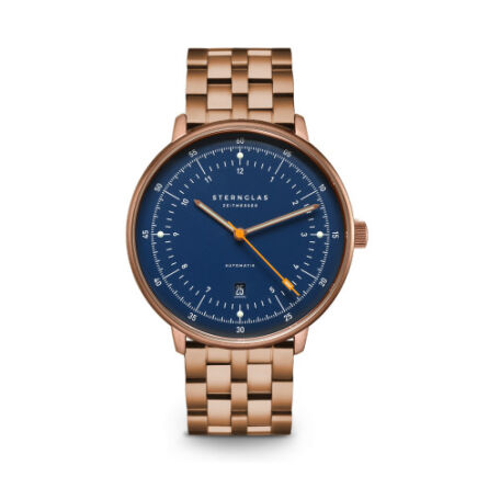Zegarek Sternglas Hamburg Automatic dark blue 42mm