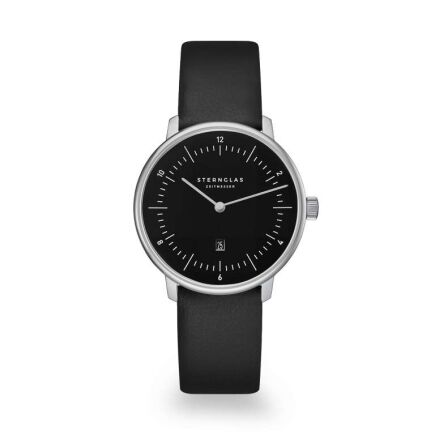 Zegarek Sternglas Naos XS piano black, 33mm quartz