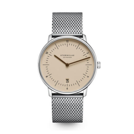 Zegarek Sternglas Naos light brown, 38 mm