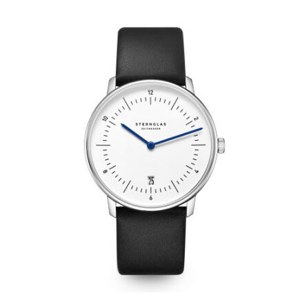 Zegarek Sternglas Naos white, 38 mm quartz