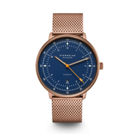 Zegarek Sternglas Hamburg Automatic dark blue 42mm