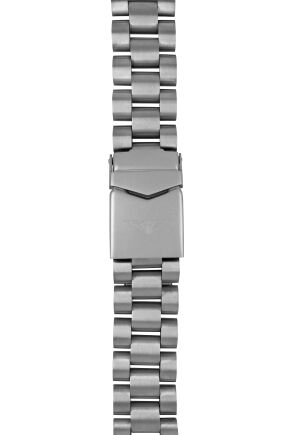 Bransoleta tytanowa Bauhaus, srebrna 22 mm