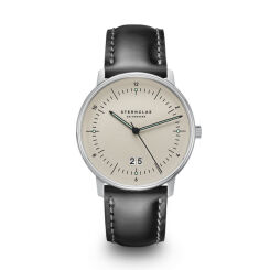 Zegarek Sternglas Naos Big Date alabaster, 38 mm
