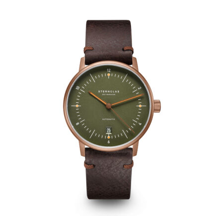 Zegarek Sternglas Naos Automatik d.green bronze 38