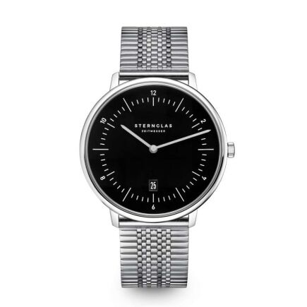 Zegarek Sternglas Naos XL black, 42 mm