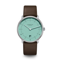 Zegarek Sternglas Naos turquoise silver, 38 mm WYP