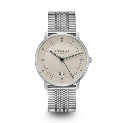 Zegarek Sternglas Naos Big Date alabaster, 38 mm