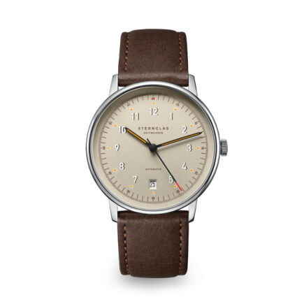 Zegarek Sternglas Lumatik beige, 38 mm WYP