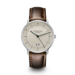 Zegarek Sternglas Naos Big Date alabaster, 38 mm