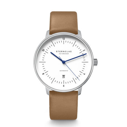 Zegarek Sternglas Naos XL Automatik white, 42mm