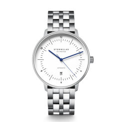 Zegarek Sternglas Naos XL Automatik white, 42mm