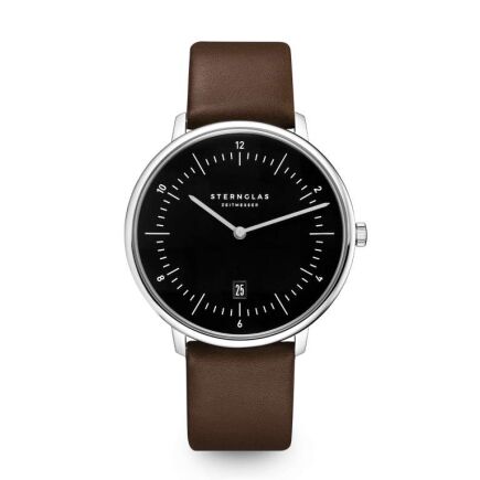 Zegarek Sternglas Naos XL black, 42 mm