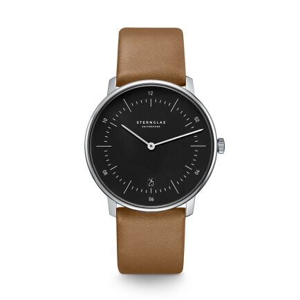 Zegarek Sternglas Naos black, 38 mm quartz WYP