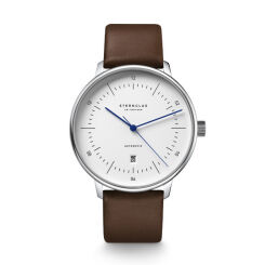 Zegarek Sternglas Naos XL Automatik white, 42 mm