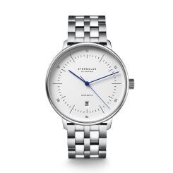 Zegarek Sternglas Naos XL Automatik white, 42 mm
