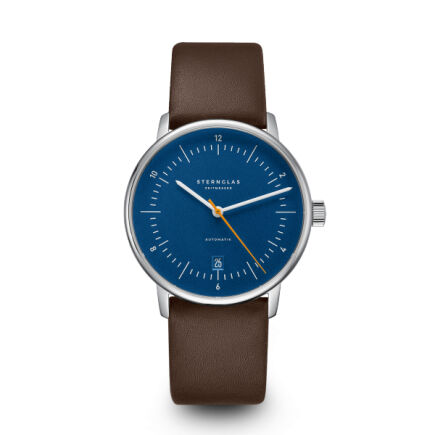 Zegarek Naos Automatik blue orange, 38 mm