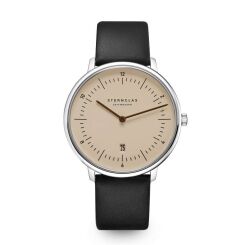 Zegarek Sternglas Naos XL sand brown, 42 mm