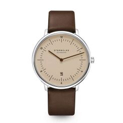 Zegarek Sternglas Naos XL sand brown, 42 mm