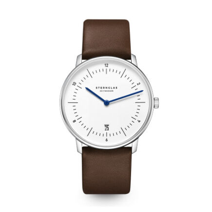Zegarek Sternglas Naos white, 38 mm quartz