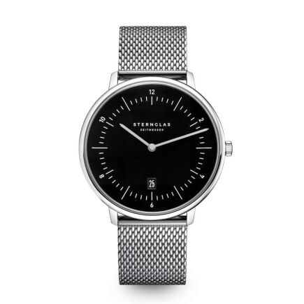 Zegarek Sternglas Naos XL black, 42 mm