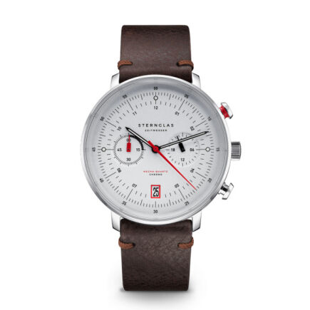 Zegarek Sternglas Hamburg Chrono silver, 42 mm