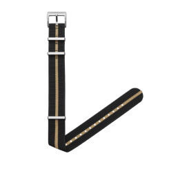 Pasek Sternglas Field 20 black-beige silver