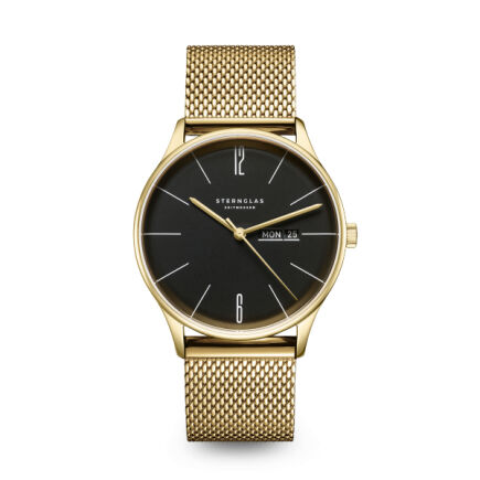 Zegarek Sternglas Berlin Metro piano black, 38 mm